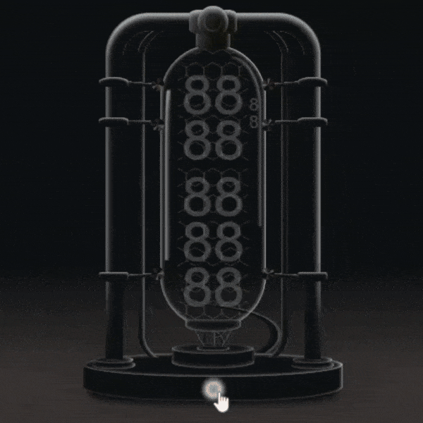 Build Your Own Nixie Tube Clock using HTML, CSS, and JavaScript.gif